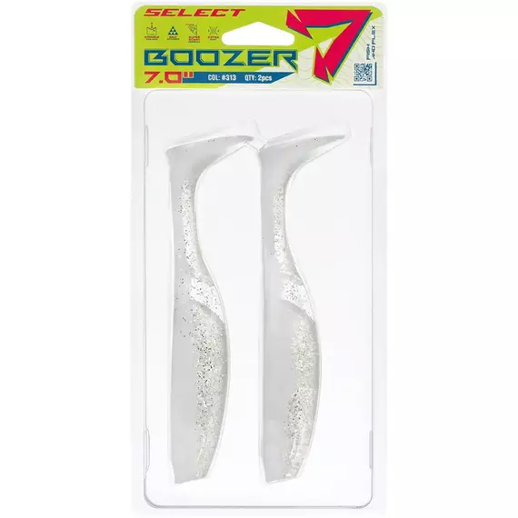 Силікон Select Boozer SE 7" #313 (2 шт / уп), Длина силикона: 7" (17.5 см), Расцветка силикона: 313, фото , изображение 2
